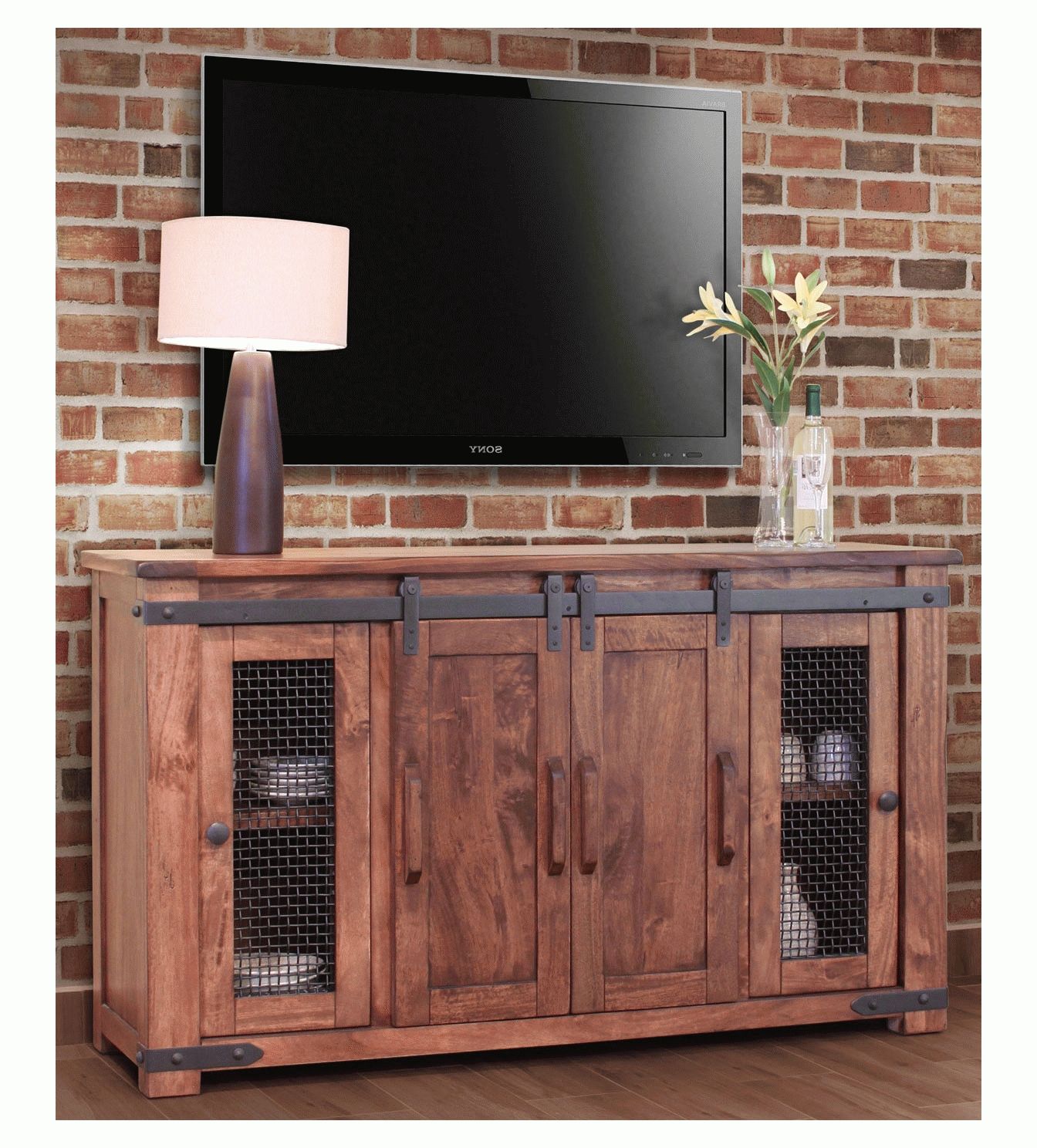 Rustic Barn Door Tv Stand, Barn Door Tv Stand, Barn Door Tv Console Regarding Rustic Wood Tv Cabinets (View 3 of 20)