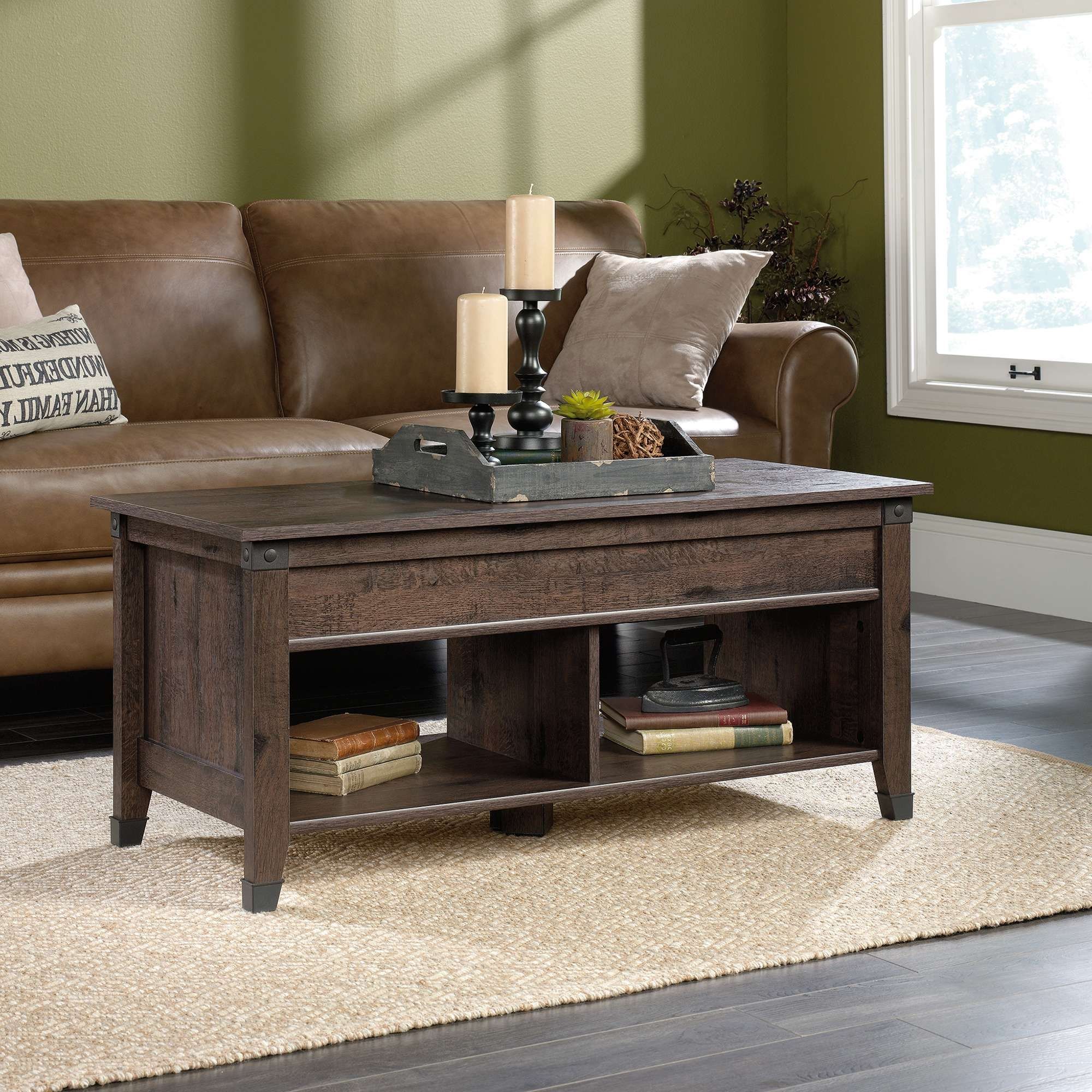 Sauder Regarding Well Liked Lift Top Oak Coffee Tables (View 6 of 20)