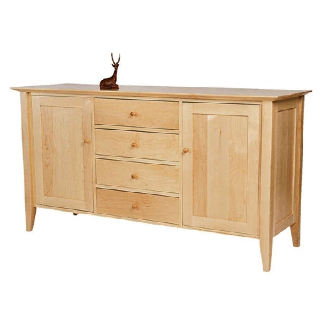 Sideboard Natural Maple Shaker Sideboard | Vermont Woods Studios For Maple Sideboards (Gallery 19 of 20)