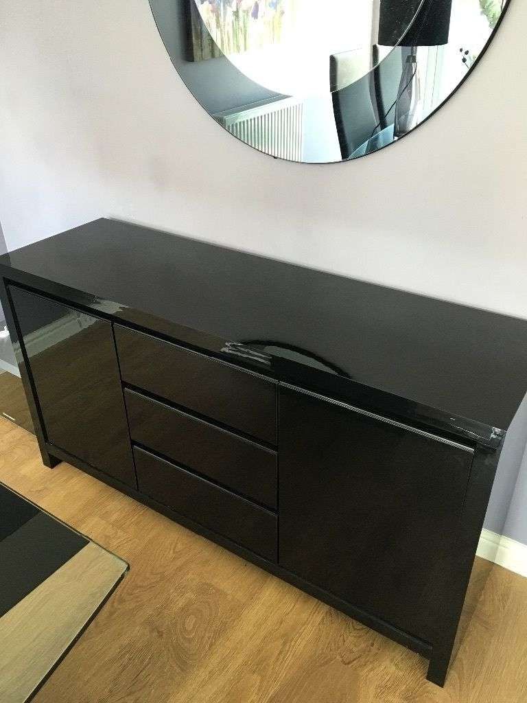 Sideboard Next Black Gloss Sideboard | In Houghton Le Spring, Tyne Throughout Next Black Gloss Sideboards (View 8 of 20)