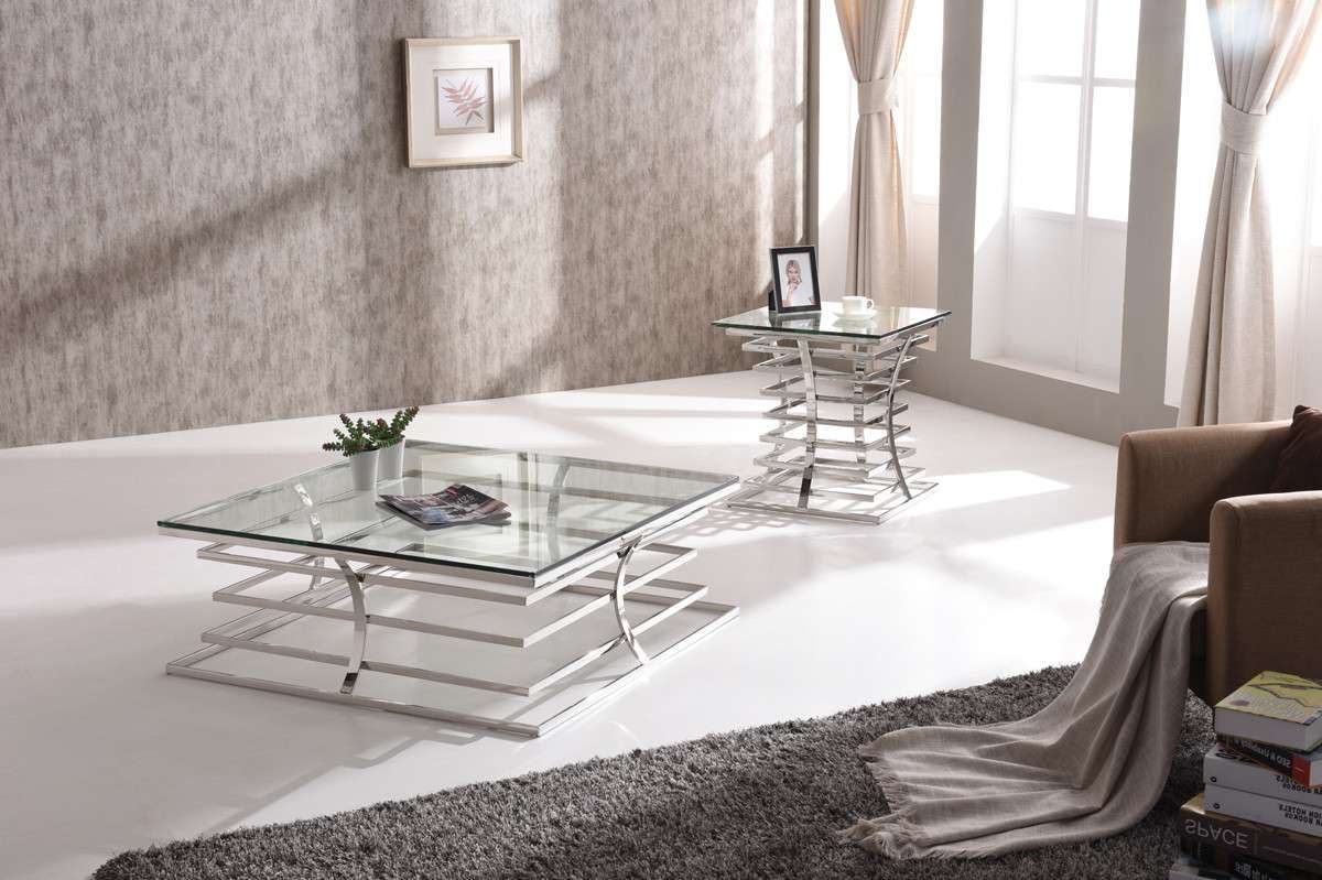 Snyder Modern Square Glass Coffee Table Within Well Liked Square Glass Coffee Tables (View 14 of 20)