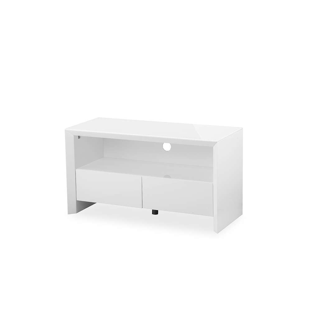Soho White High Gloss Tv Cabinet – Gloss Furniture With Regard To Small White Tv Cabinets (View 1 of 20)