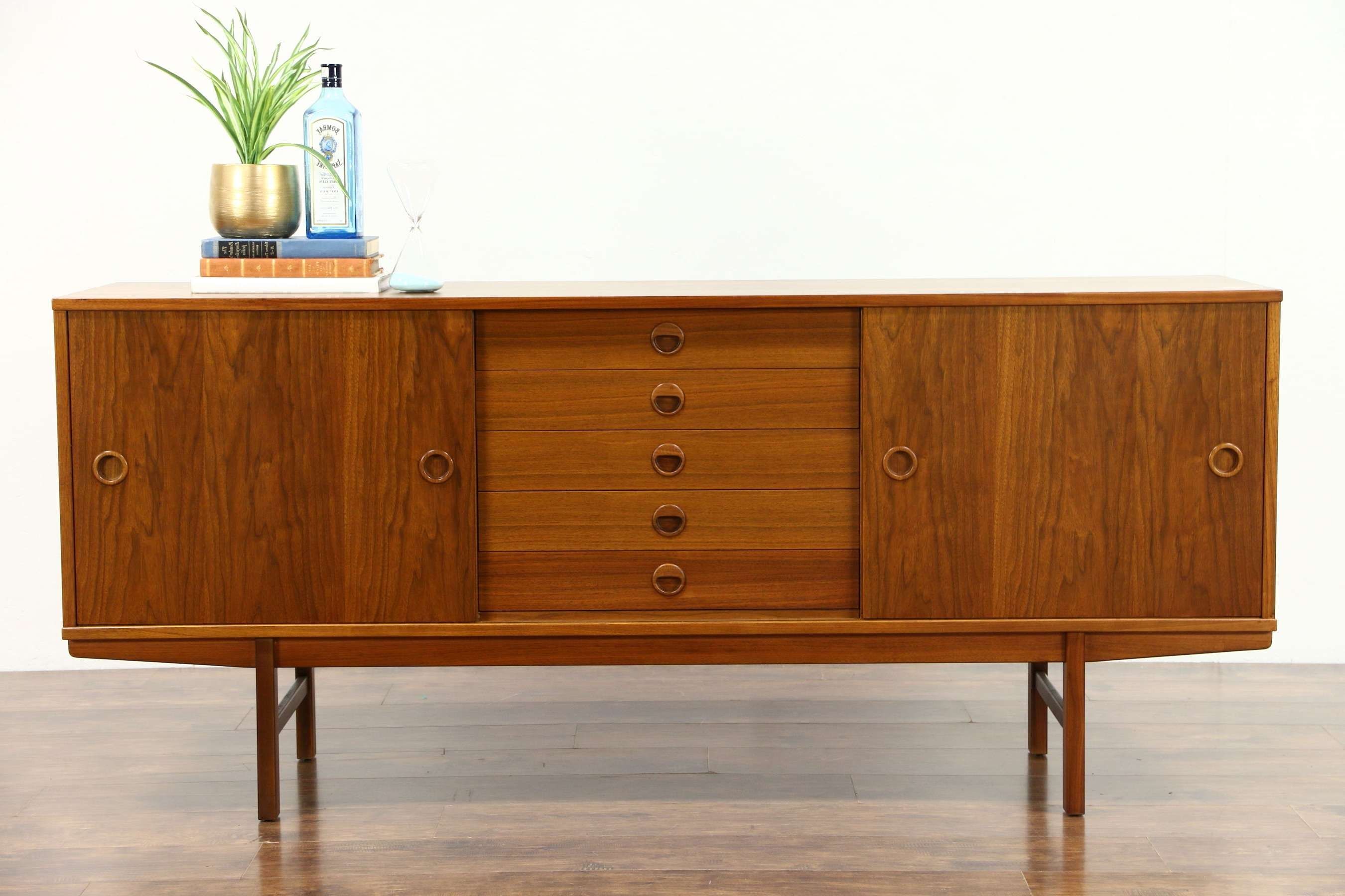 Sold – Midcentury Modern 1960's Teak Credenza, Sideboard, Tv Throughout Credenza Sideboards (View 2 of 20)