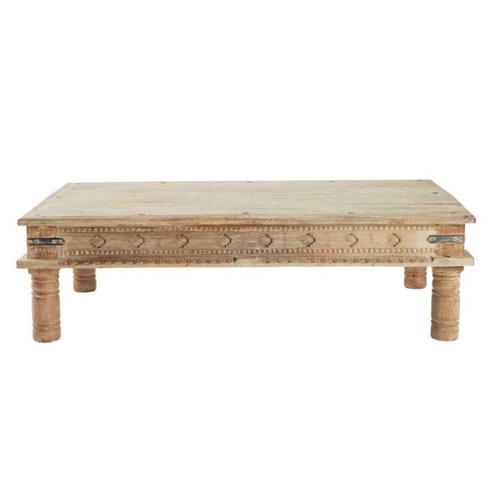 Solid Mango Wood Indian Coffee Table W 140cm (View 2 of 20)