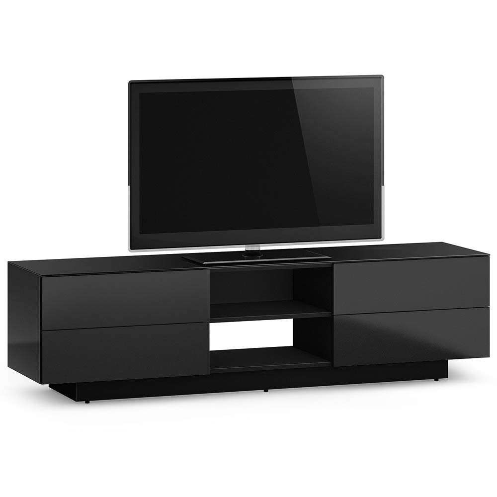 Sonorous Lba1840 Tv Cabinet For Tvs Up To 80", Black | Costco Uk – Within Sonorous Tv Cabinets (View 5 of 20)