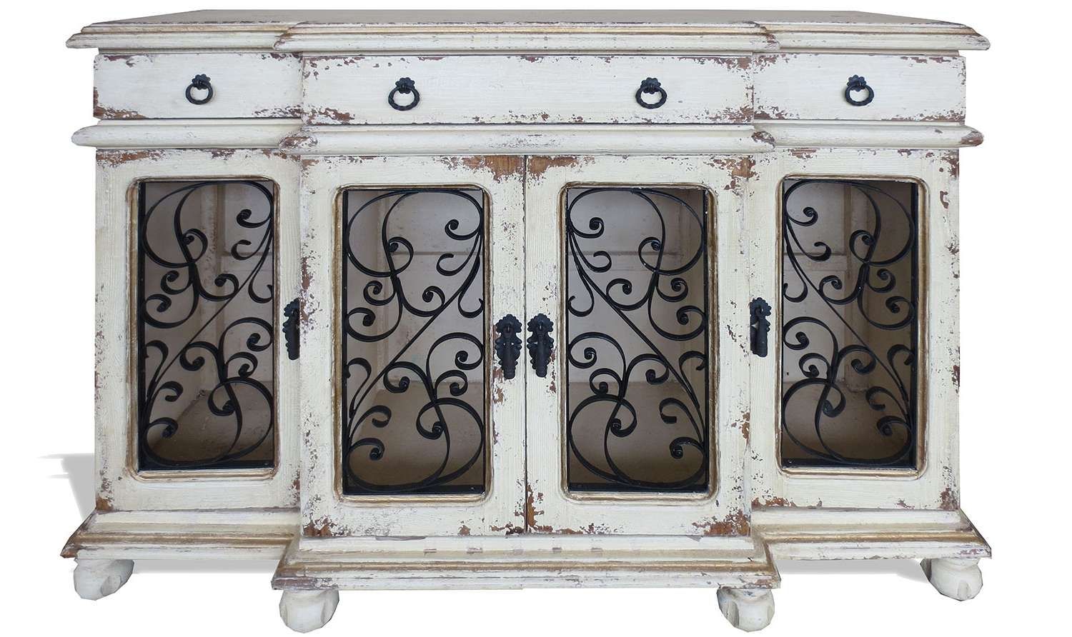 St. Domingue Sideboard With Wrought Iron | The Koenig Collection Throughout Magic The Gathering Sideboards (Gallery 20 of 24)