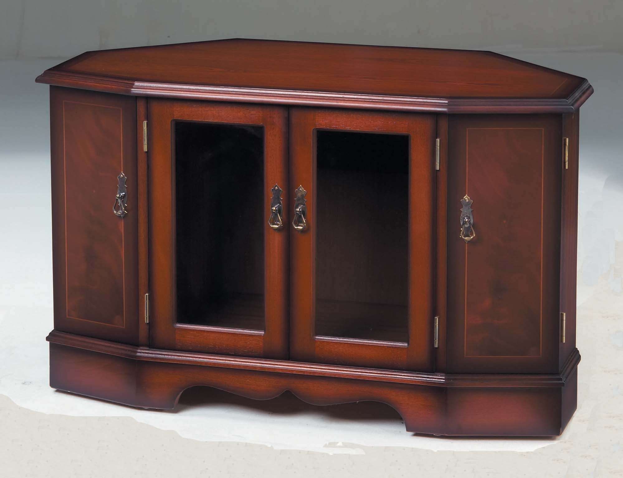 Strongbow Mahogany 1037 Corner Tv Cabinet | Tr Hayes – Furniture In Mahogany Tv Cabinets (View 1 of 20)