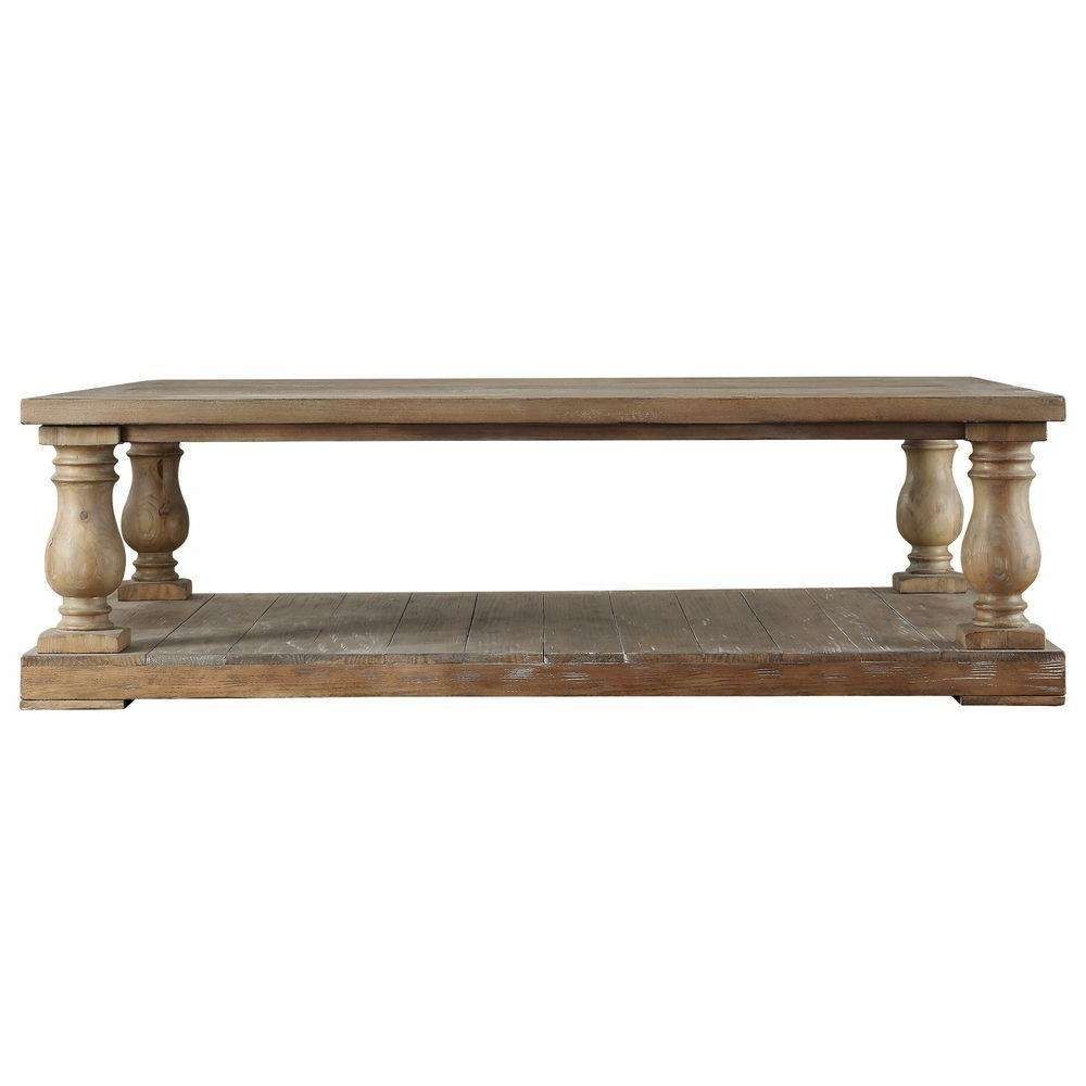Trendy Pine Coffee Tables Within Homesullivan Malvern Hill Distressed Pine Coffee Table 40e425 (Gallery 15 of 20)