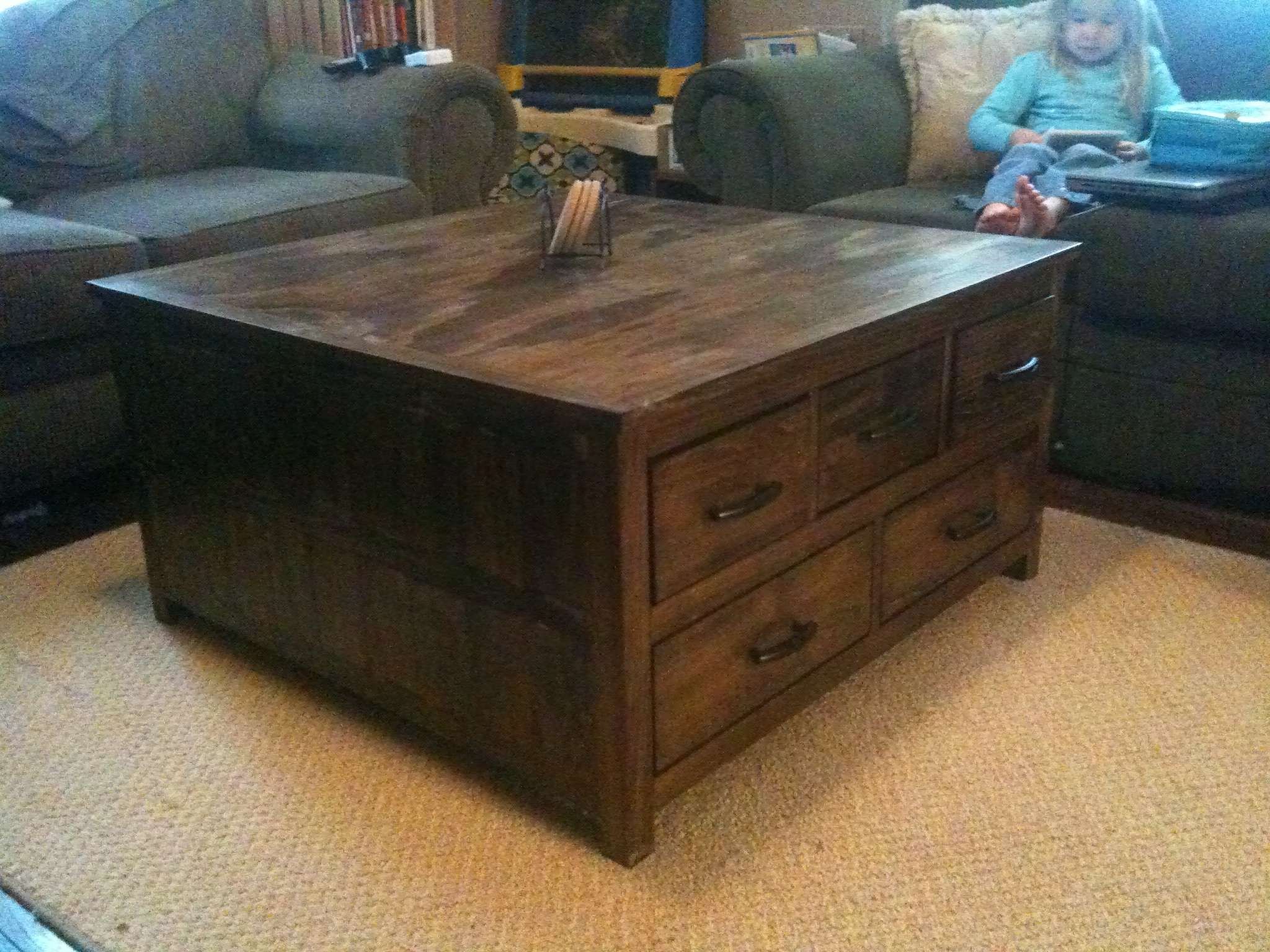 Unique Trunk Coffe Table Square Trunk Coffee Table Square Coffee Pertaining To Current Square Chest Coffee Tables (Gallery 3 of 20)