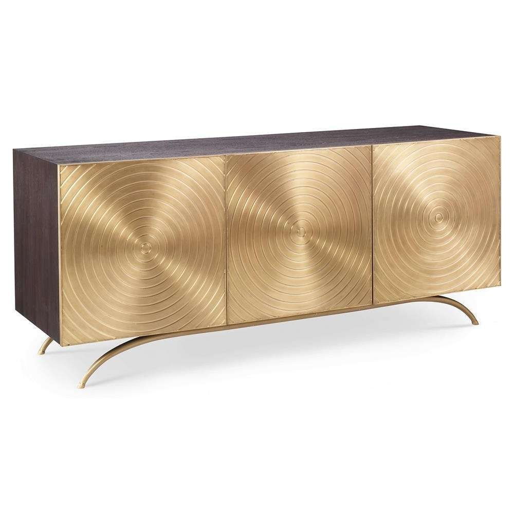Val Modern Regency Gold Sideboard Cabinet | Kathy Kuo Home With Regard To Gold Sideboards (View 5 of 20)