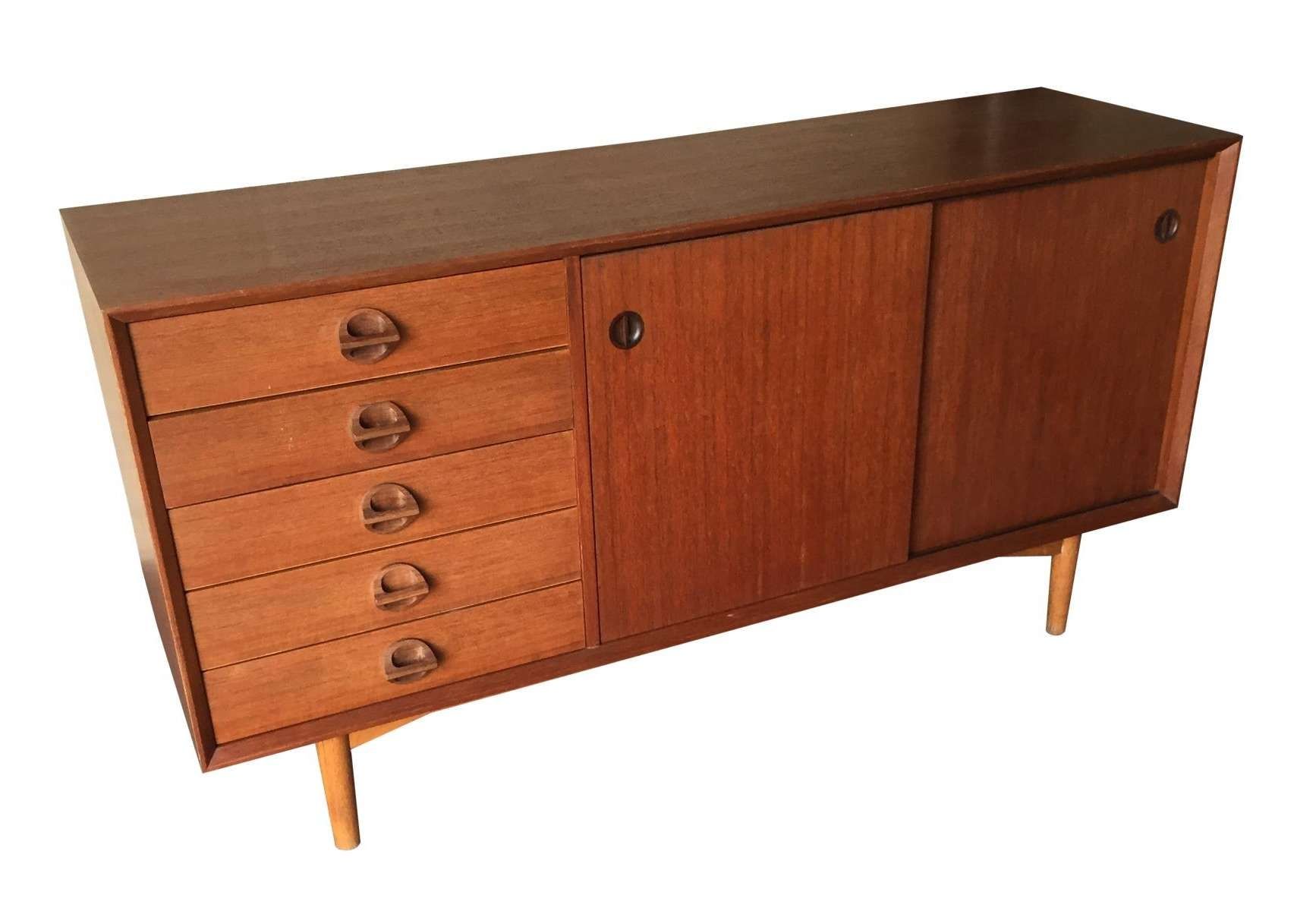 Vintage Sideboard With Sliding Doors, 1960s For Sale At Pamono Throughout 60 Inch Sideboards (View 16 of 20)