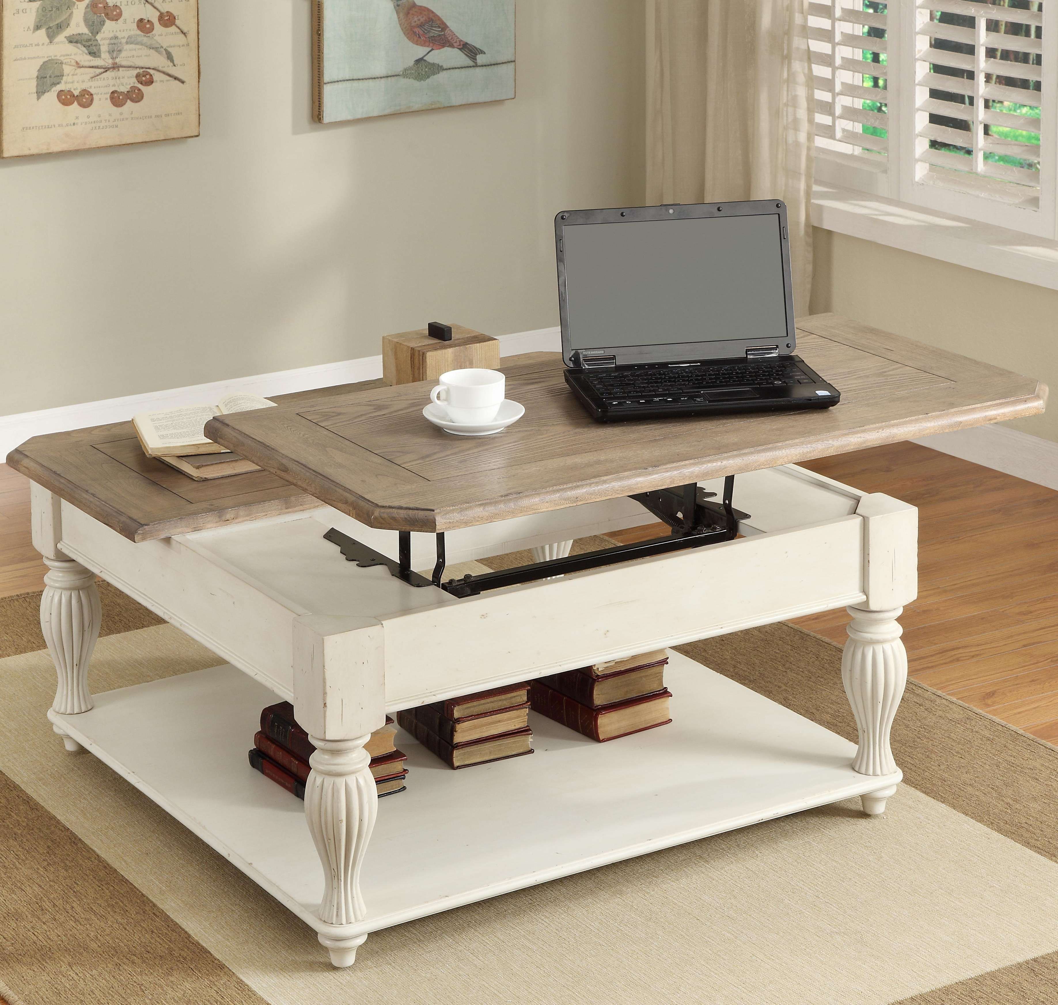 Well Known Coffee Tables With Lift Top And Storage Intended For Coffee Tables : Dark Cherry Wood Coffee Table Set Lift Top Tables (View 15 of 20)
