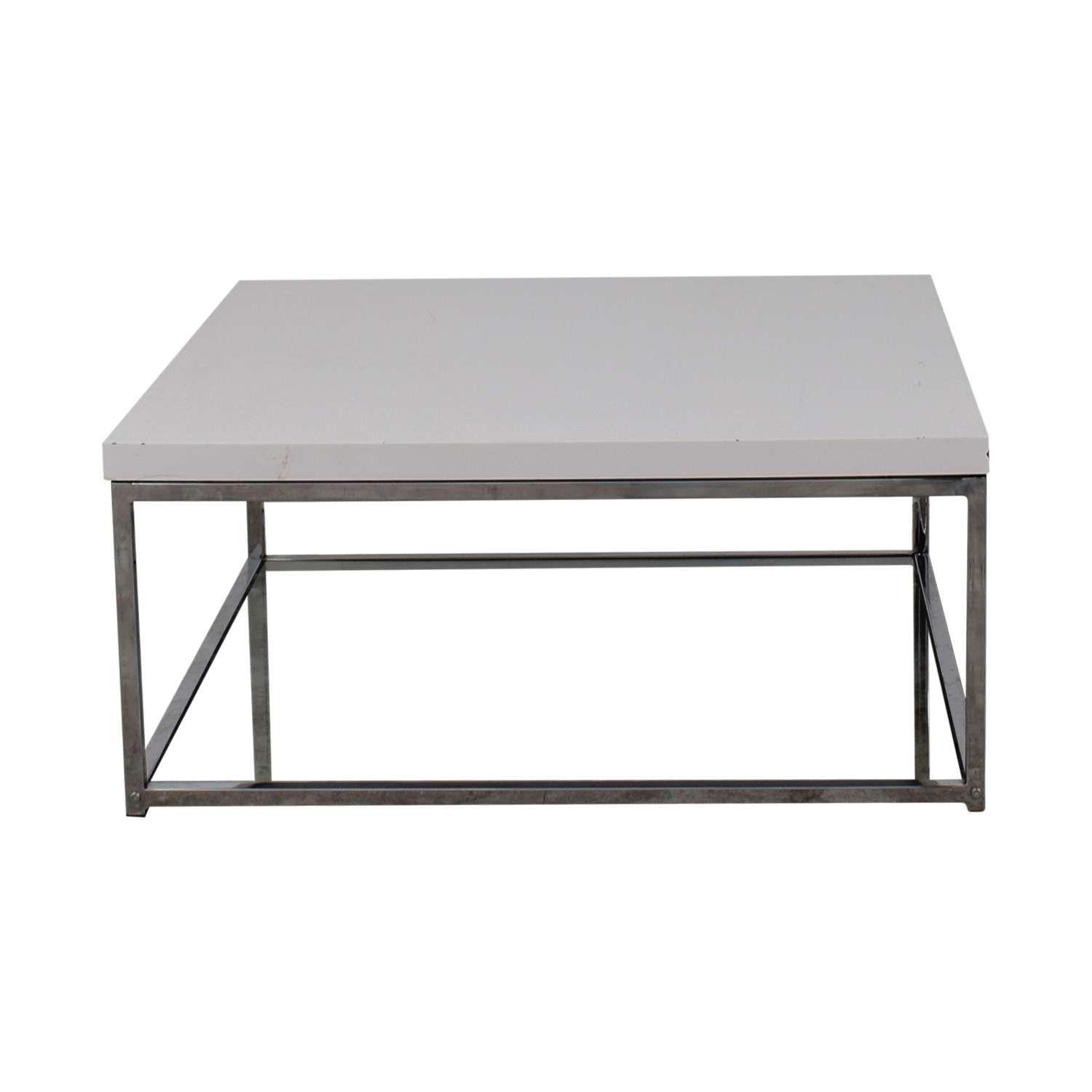 [%well Known White Square Coffee Table Pertaining To 43% Off – Safavieh Safavieh Malone White Square Coffee Table / Tables|43% Off – Safavieh Safavieh Malone White Square Coffee Table / Tables Throughout Latest White Square Coffee Table%] (View 1 of 20)