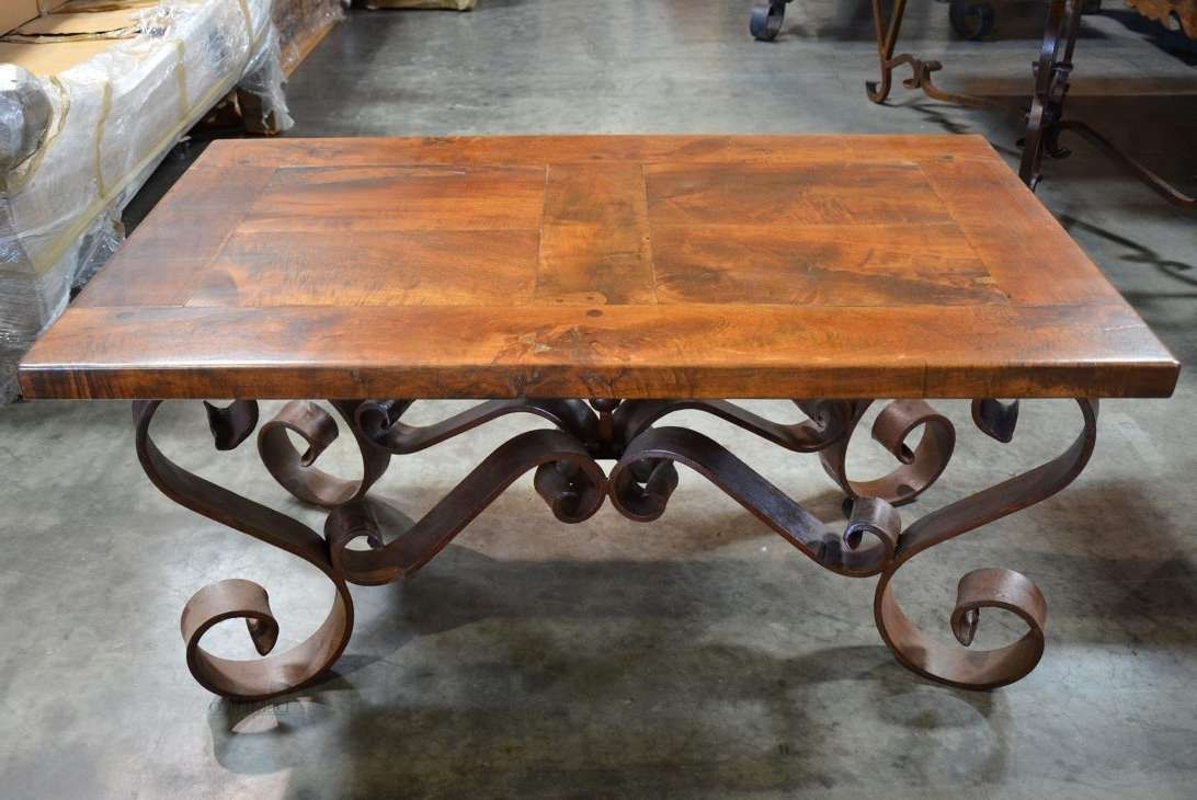 Well Known Wrought Iron Coffee Tables With Regard To Square Glass Wrought Iron Coffee Table Tables Decoration And Base (View 10 of 20)