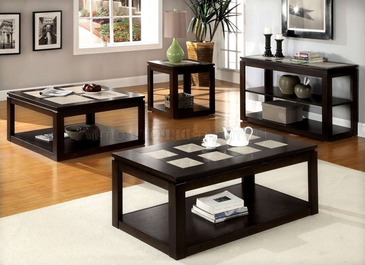 Well Liked Verona Coffee Tables Intended For Cm4484 Verona Coffee Table In Espresso W/options (View 3 of 20)