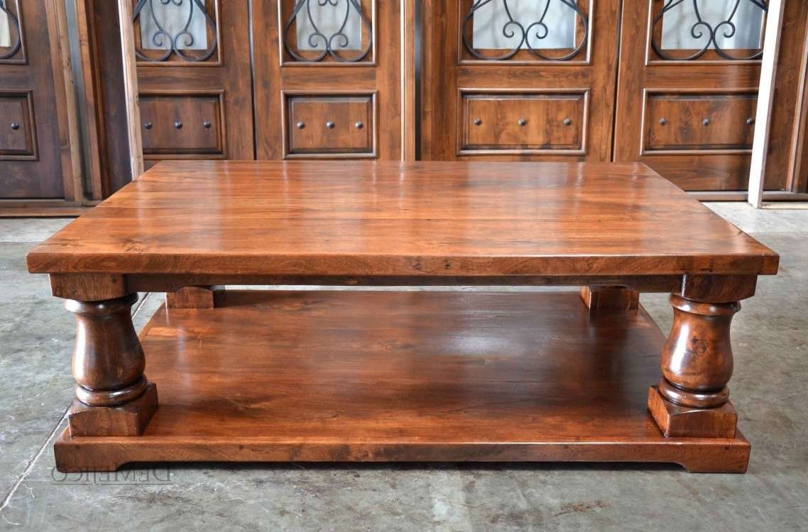 Widely Used Large Square Low Coffee Tables Intended For Coffee Tables : Furniture Oversized Square Coffee Table With (Gallery 20 of 20)