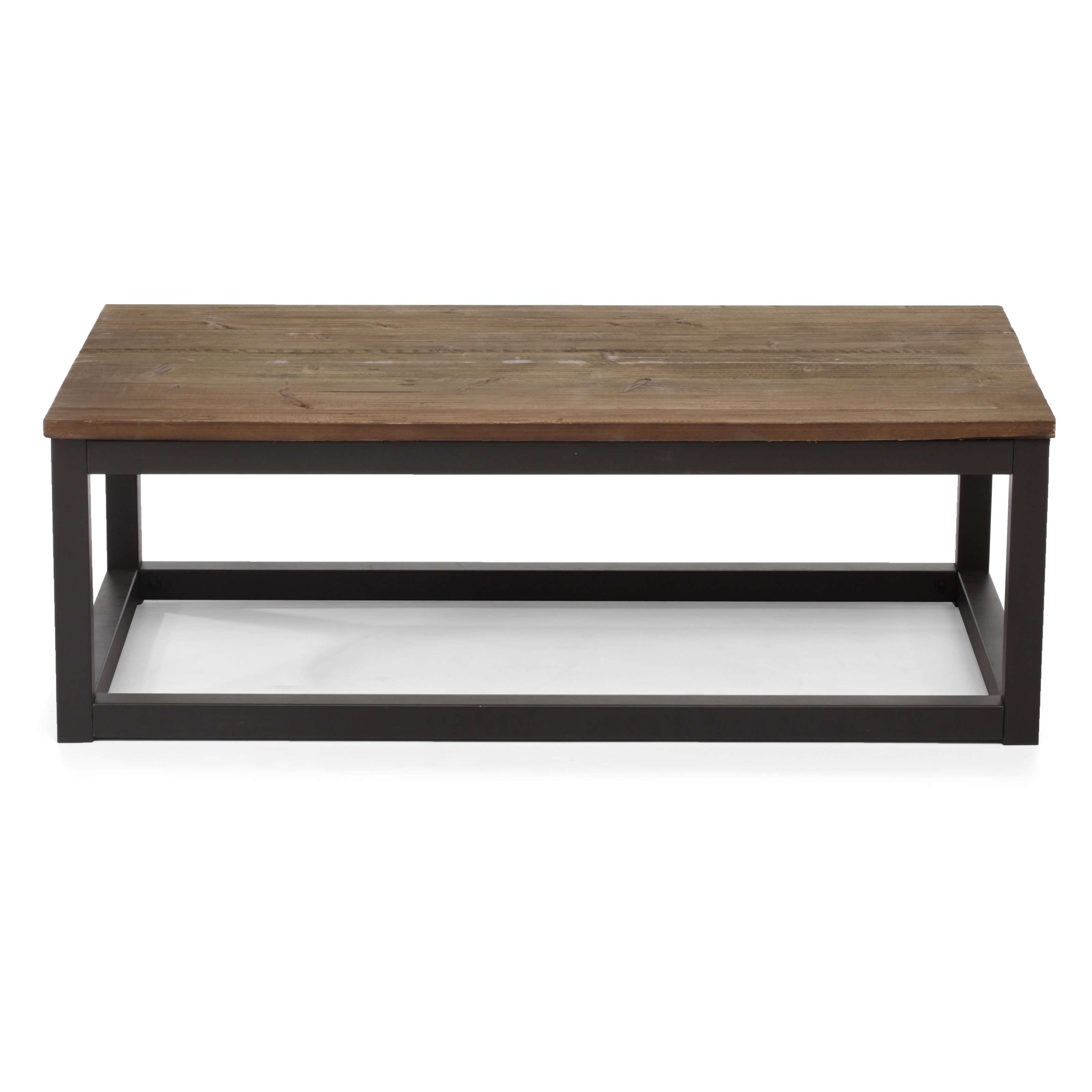 Zuo Modern Civic Center Long Coffee Table – Distressed Natural Regarding Widely Used Long Coffee Tables (View 17 of 20)