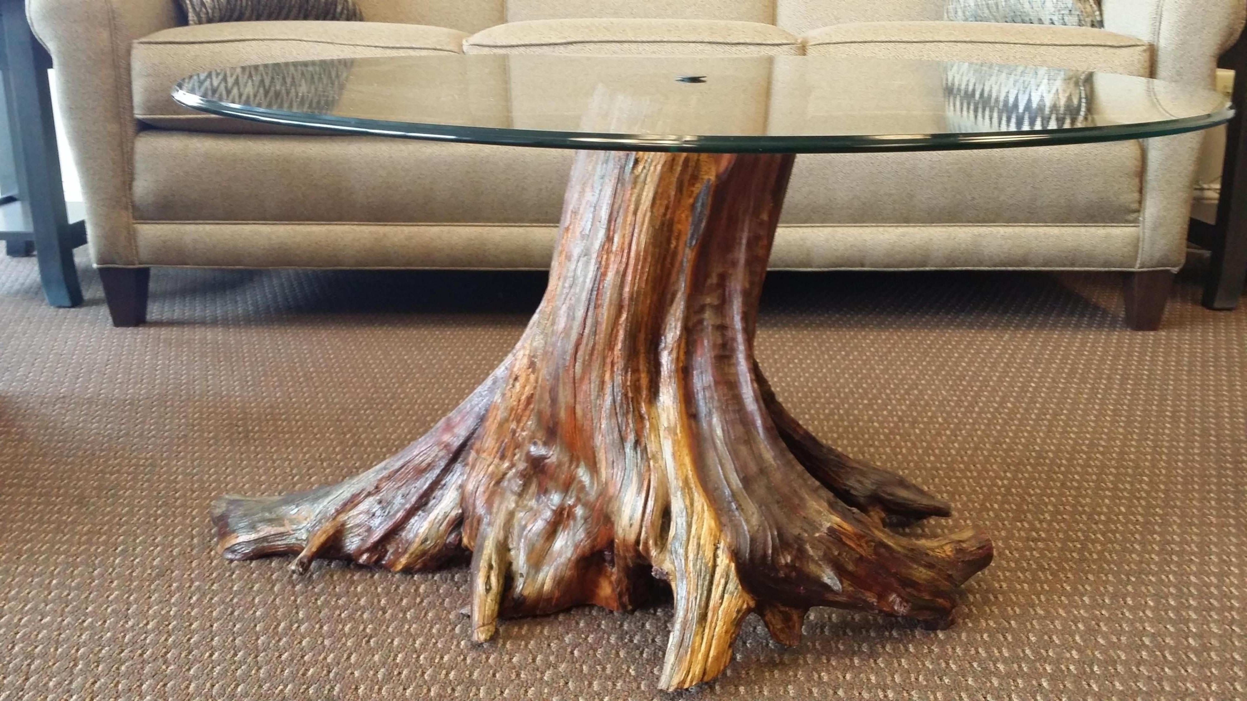 Best And Newest Sliced Trunk Coffee Tables Regarding Tree Trunk Slices Table Tops Fresh 9 Natural Tree Stump Coffee Table (View 7 of 20)