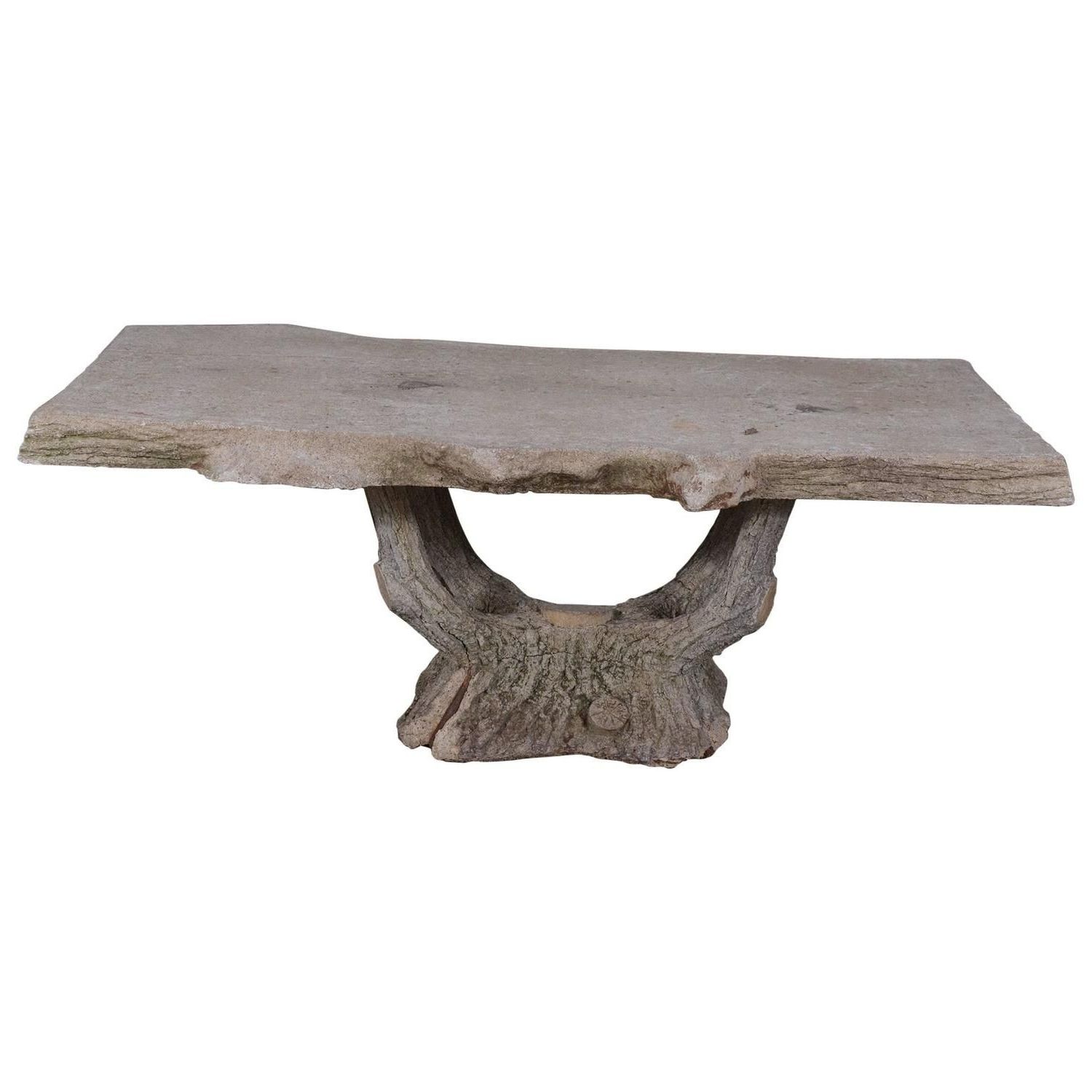 Cement Coffee Table New French Faux Bois Table From The S – Www With Favorite Faux Bois Coffee Tables (View 11 of 20)