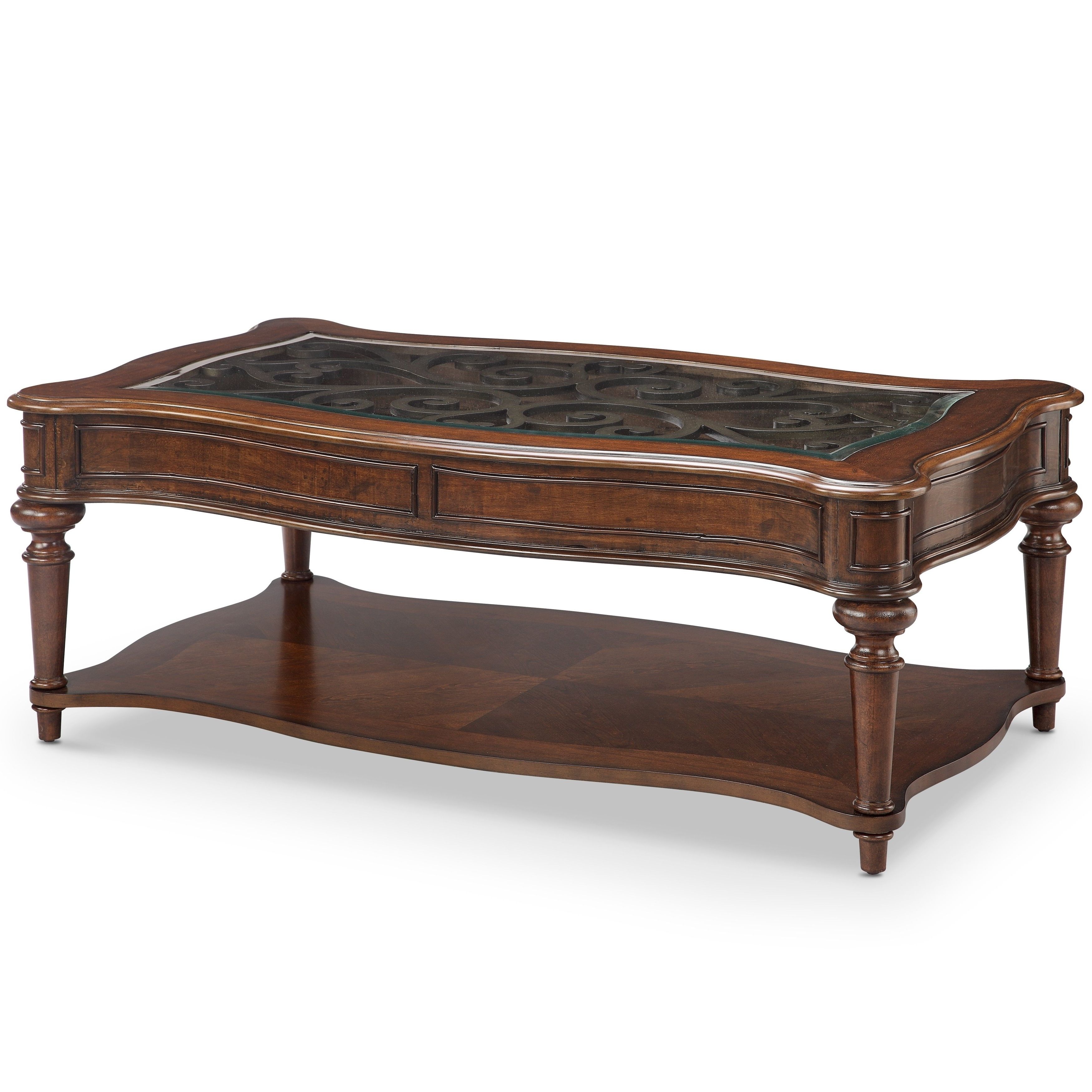 Current Element Ivory Rectangular Coffee Tables Throughout Shop Anastasia Traditional Rectangular Coffee Table With Casters (View 5 of 20)