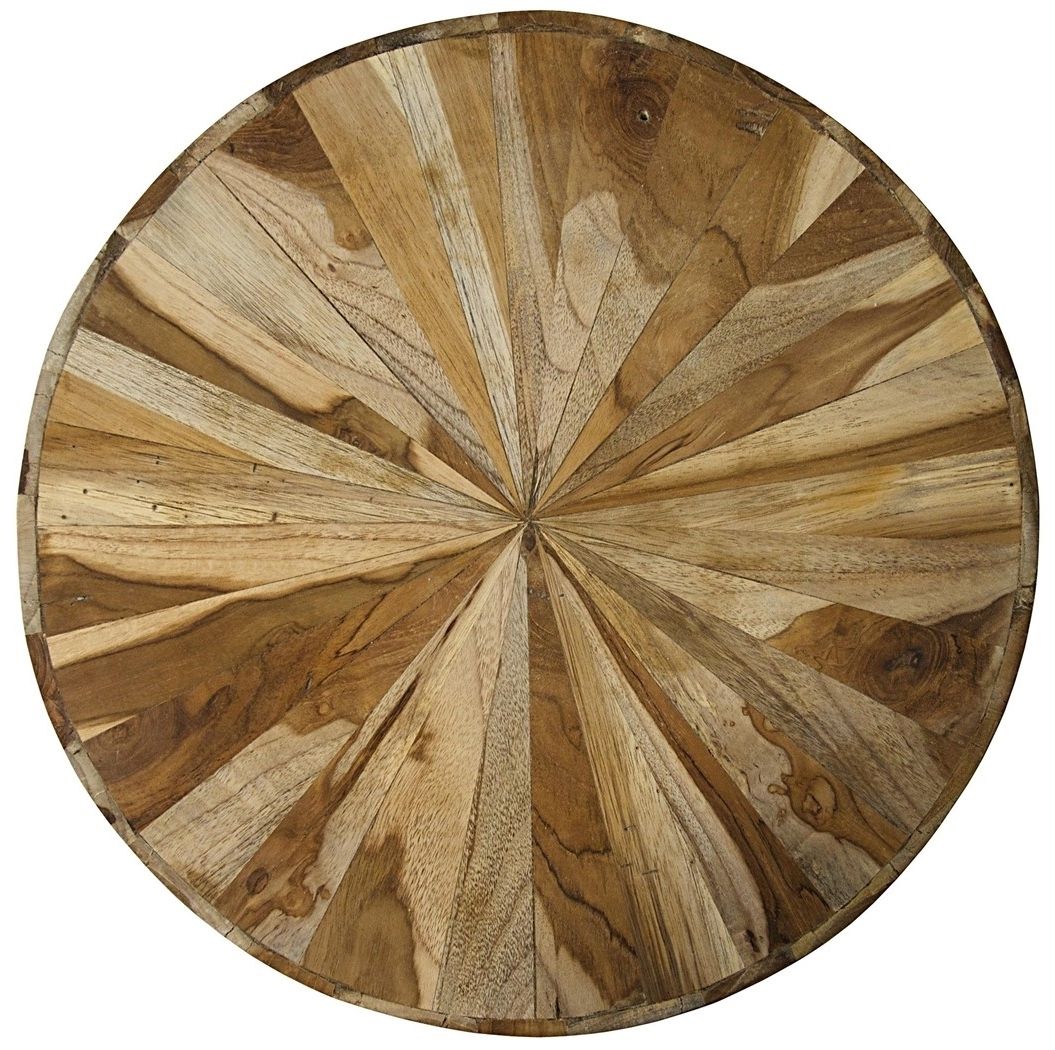 Current Round Teak Coffee Tables In Round Teak Coffee Table In Pie Cut (Gallery 19 of 20)