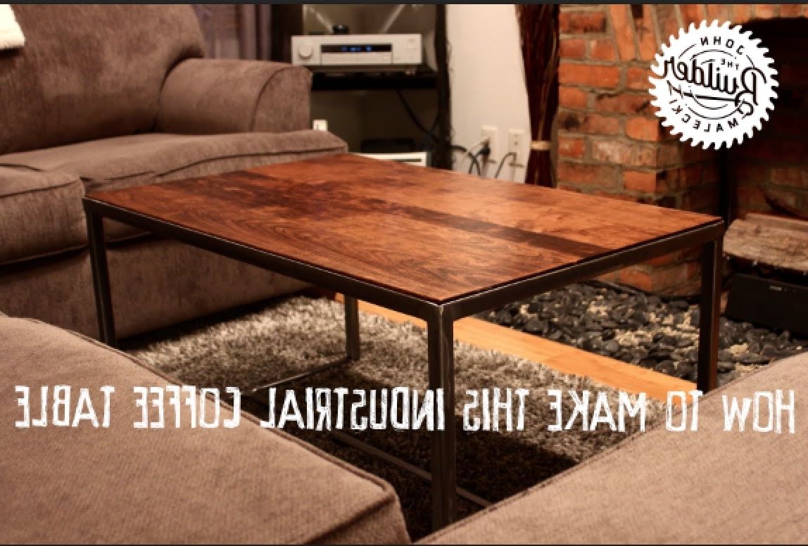 How To Make An Industrial Furniture Wood And Metal Coffee Table Within Most Recently Released Pine Metal Tube Coffee Tables (View 7 of 20)