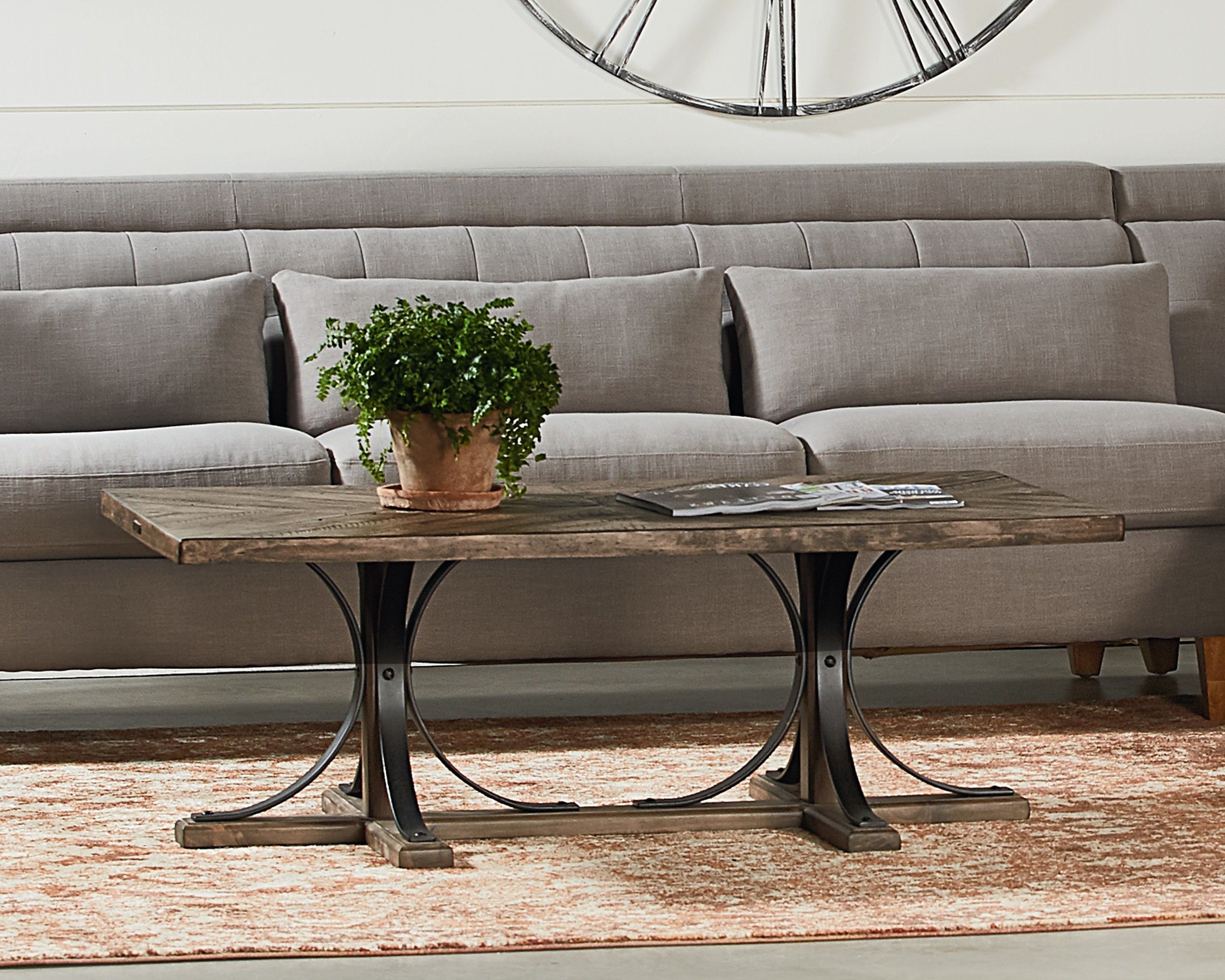 Iron Trestle Coffee Table – Magnolia Home Regarding Popular Magnolia Home Iron Trestle Cocktail Tables (Gallery 1 of 20)