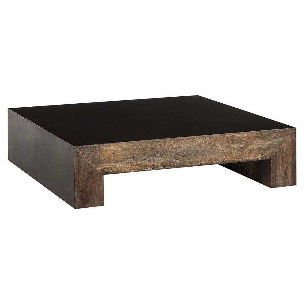 Most Recently Released Square Waterfall Coffee Tables Throughout Resource Decor Erin Rustic Lodge Peroba Wood Waterfall Coffee Table (View 14 of 20)