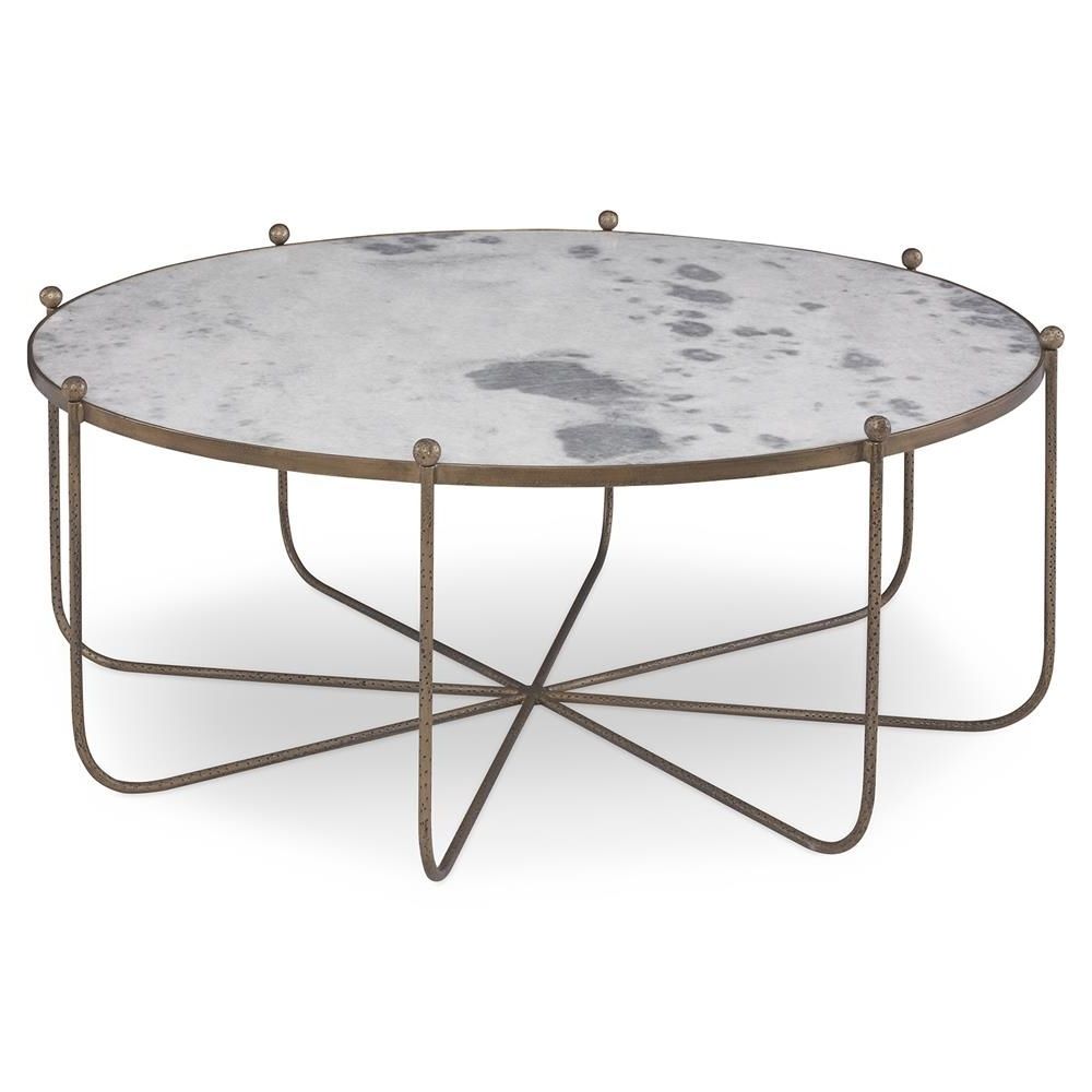 Mr. Brown Tangmere Global Marble Gold Spindle Coffee Table (Gallery 19 of 20)