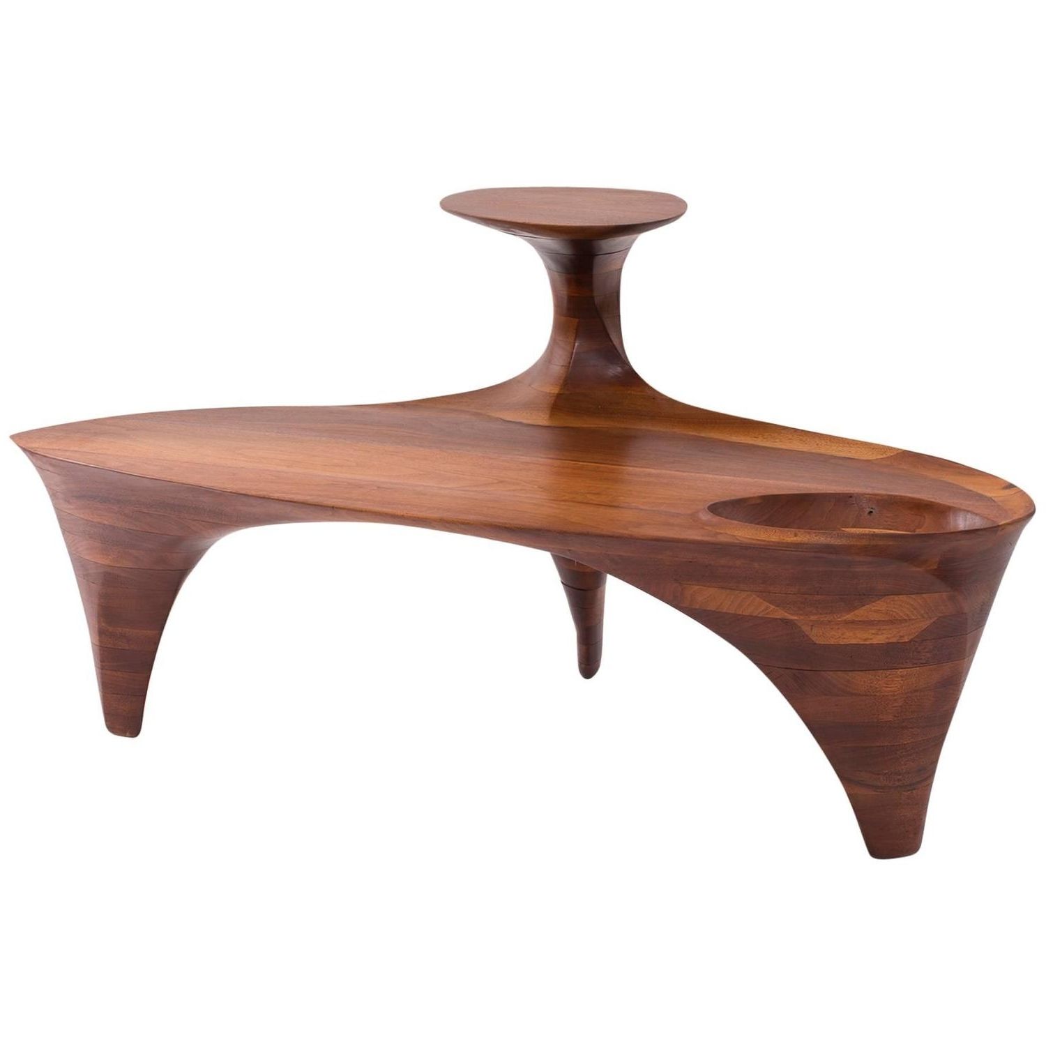 One Off Allen Ditson Walnut Cocktail Table At 1stdibs Intended For Recent Allen Cocktail Tables (Gallery 18 of 20)
