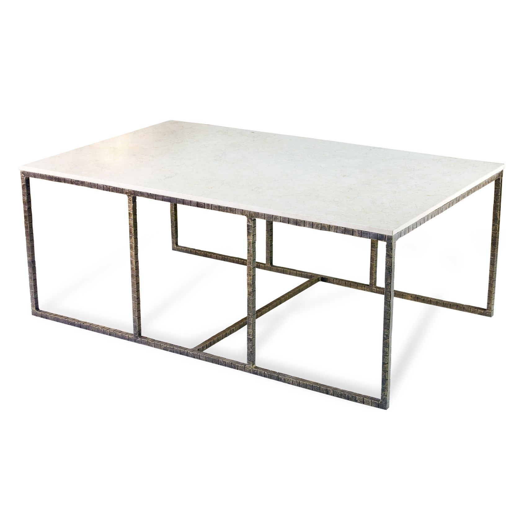 Open Storage Metal Framing Coffee Table Design Come With White With Well Liked Modern Marble Iron Coffee Tables (View 2 of 20)