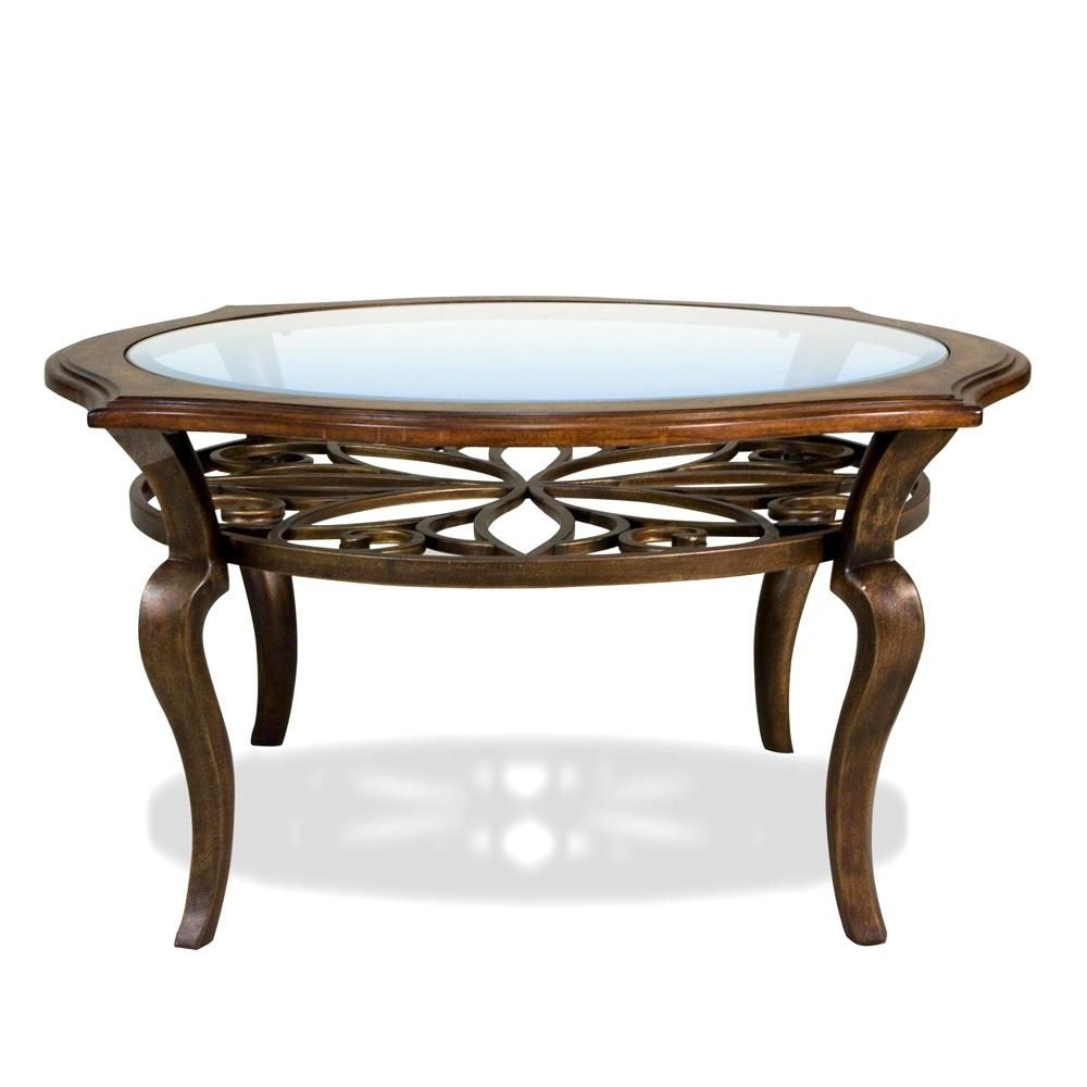 Riverside Furniture Serena Round Coffee / Cocktail Table – Ahfa With Fashionable Exton Cocktail Tables (View 5 of 20)