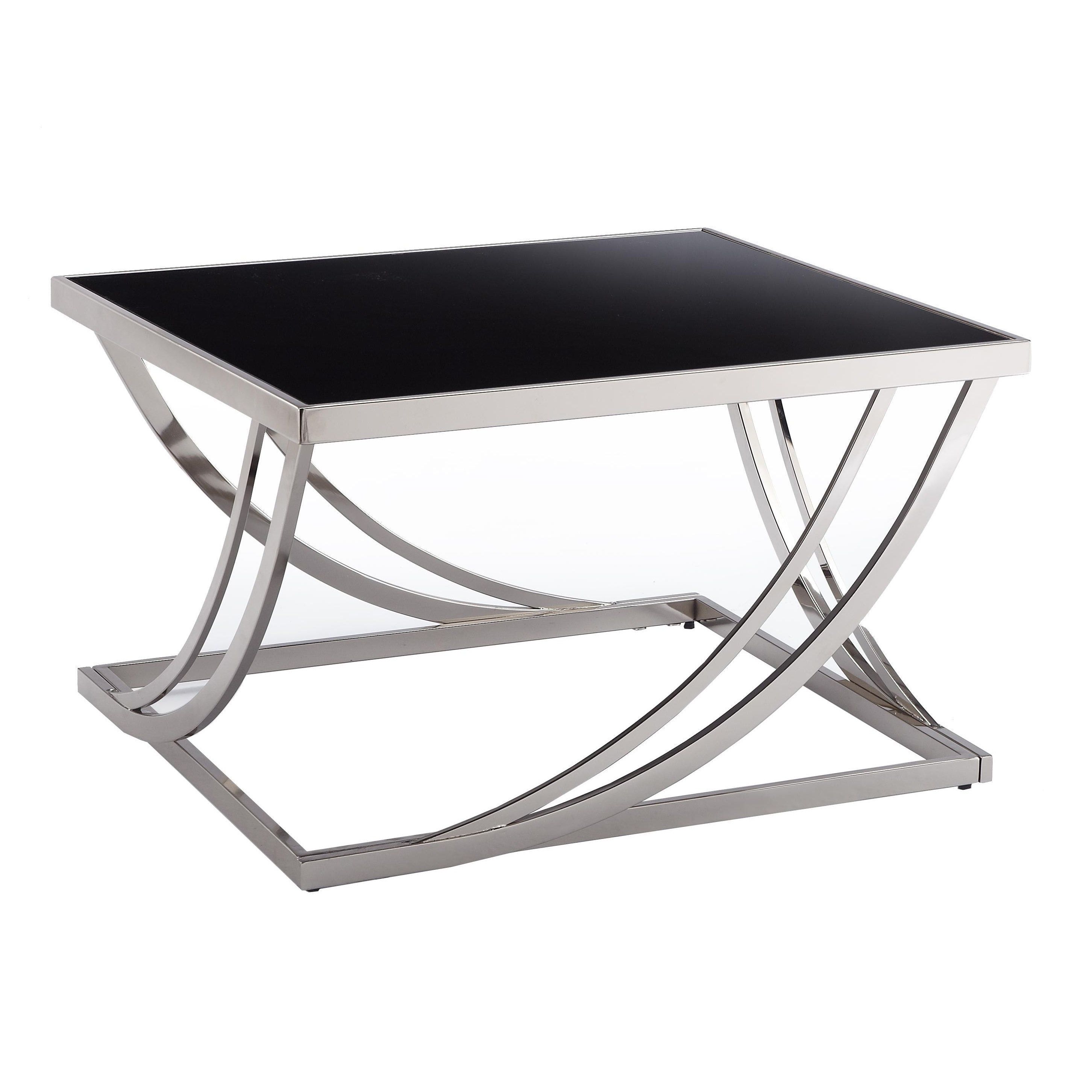Shop Anson Steel Brushed Arch Curved Sculptural Modern Coffee Table In Well Known Anson Cocktail Tables (View 4 of 20)