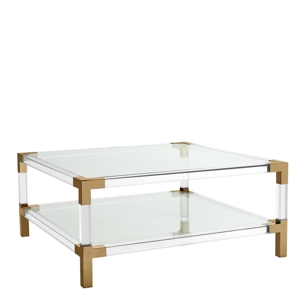 Shop Now Inside Preferred Acrylic & Brushed Brass Coffee Tables (View 1 of 20)
