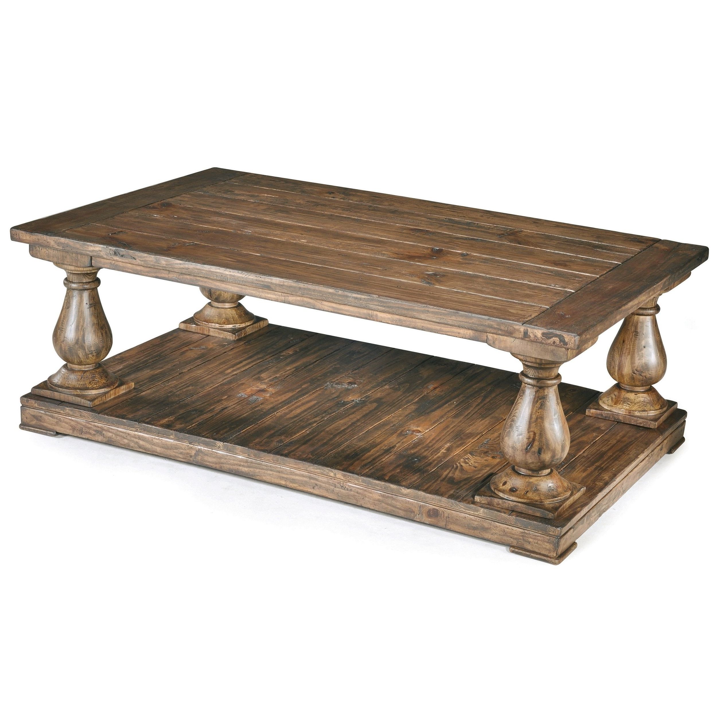 Trendy Natural Pine Coffee Tables Pertaining To Shop Densbury Traditional Rustic Natural Pine Coffee Table – On Sale (View 4 of 20)