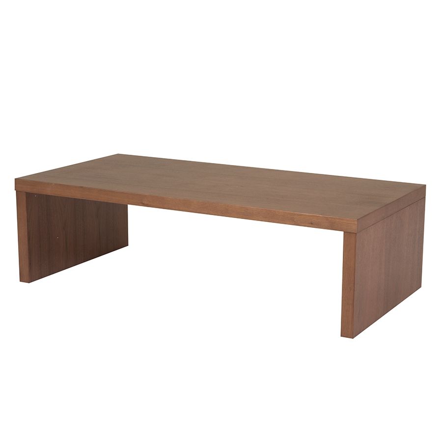 Well Known Abby Cocktail Tables Regarding Abby Walnut Contemporary Coffee Table (Gallery 1 of 20)
