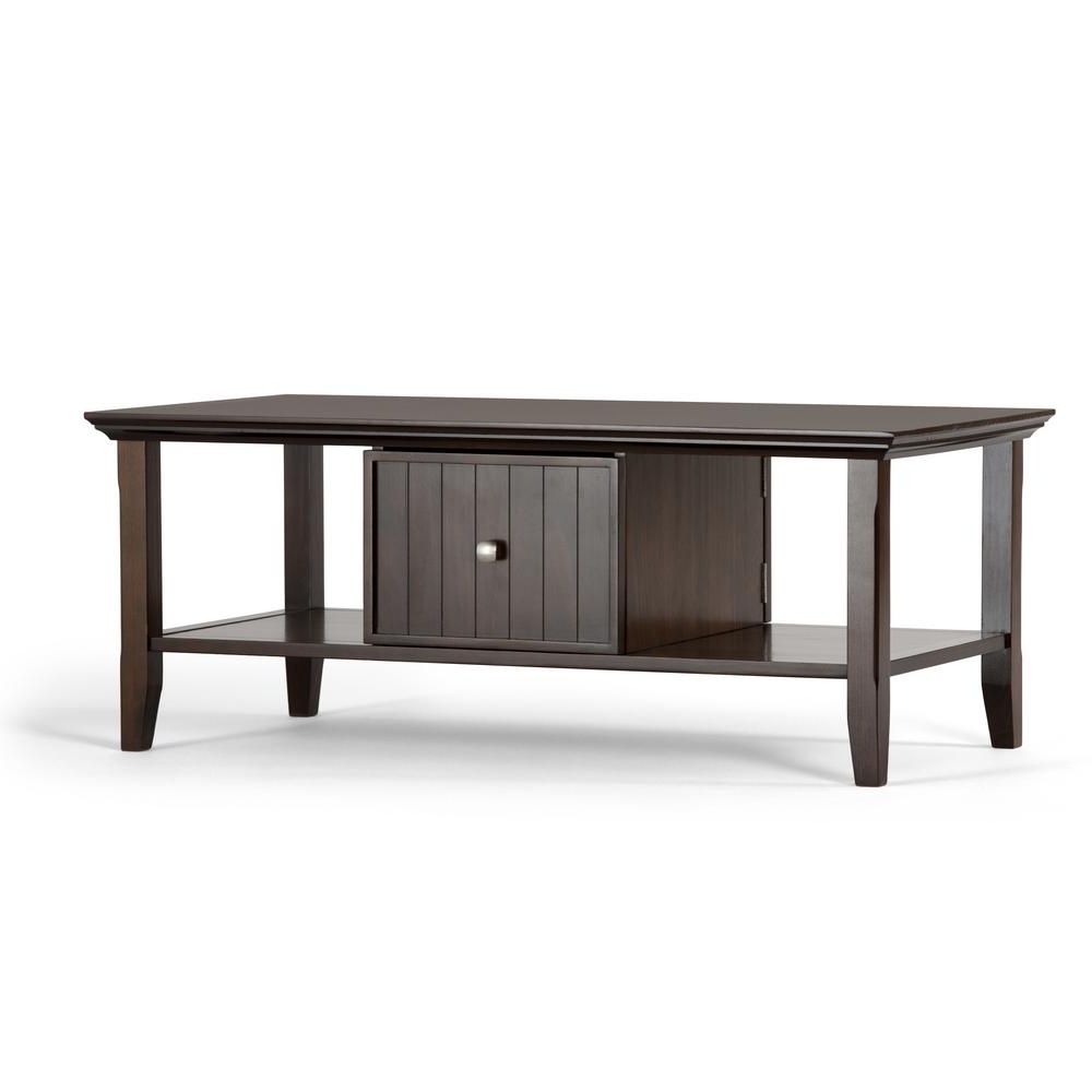 Widely Used Weaver Dark Rectangle Cocktail Tables For Coffee Tables – Accent Tables – The Home Depot (Gallery 11 of 20)