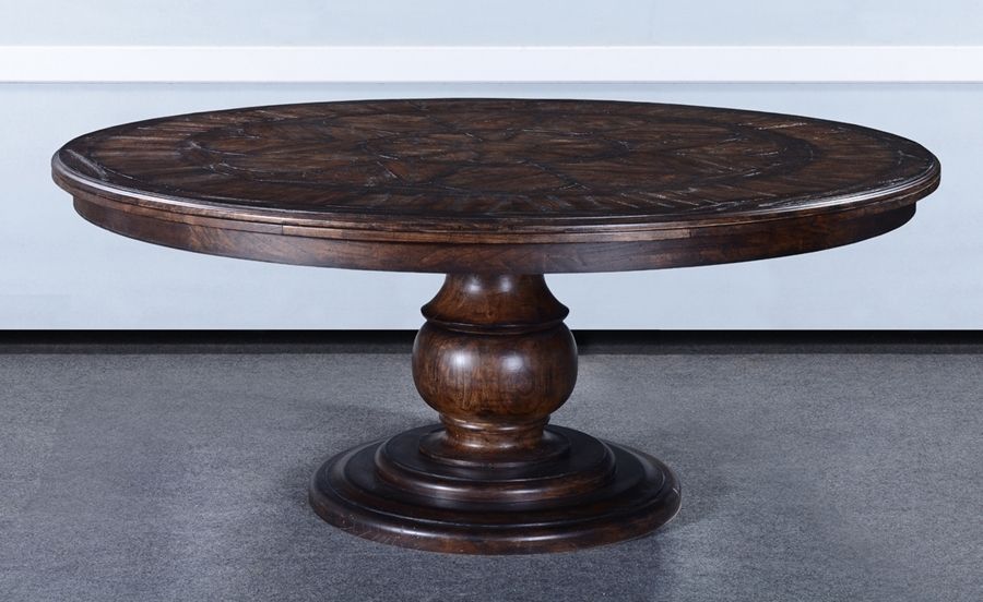 Barcelona Dining Tables In Well Known Barcelona Antique Walnut 72 Round Dining Table : , Storeroom On Main (View 11 of 20)
