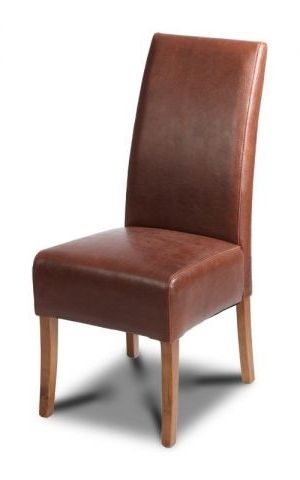 Featured Photo of 20 Inspirations Brown Leather Dining Chairs
