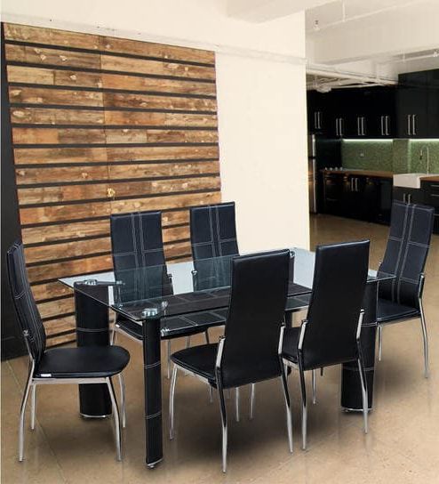 Buy Geneva Dining Set Six Seaterroyal Oak Online – Six Seater Within Newest Oak 6 Seater Dining Tables (Gallery 20 of 20)