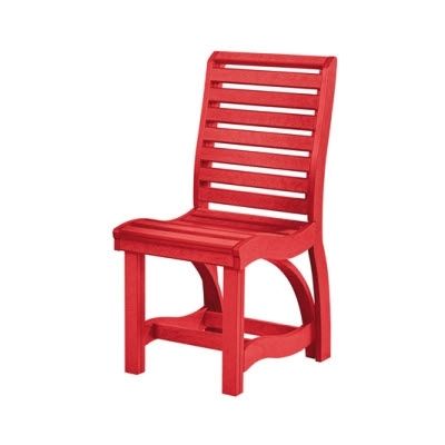C.r. Plastic Products Outdoor Seating Dining Side Chair C35 Red #01 With Regard To Recent Market Side Chairs (Gallery 15 of 20)