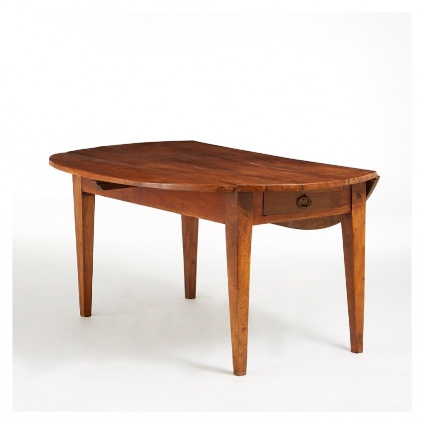 Cheap Drop Leaf Dining Tables Intended For Favorite Vintage Drop Leaf Dining Table Walnut & Cherry C (View 13 of 20)