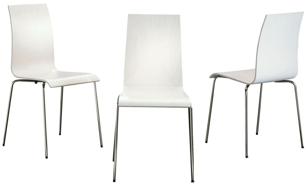 Chrome Dining Chairs With Regard To Most Up To Date Bella Black Dining Chair With Chrome Legs (set Of 4) (View 3 of 20)