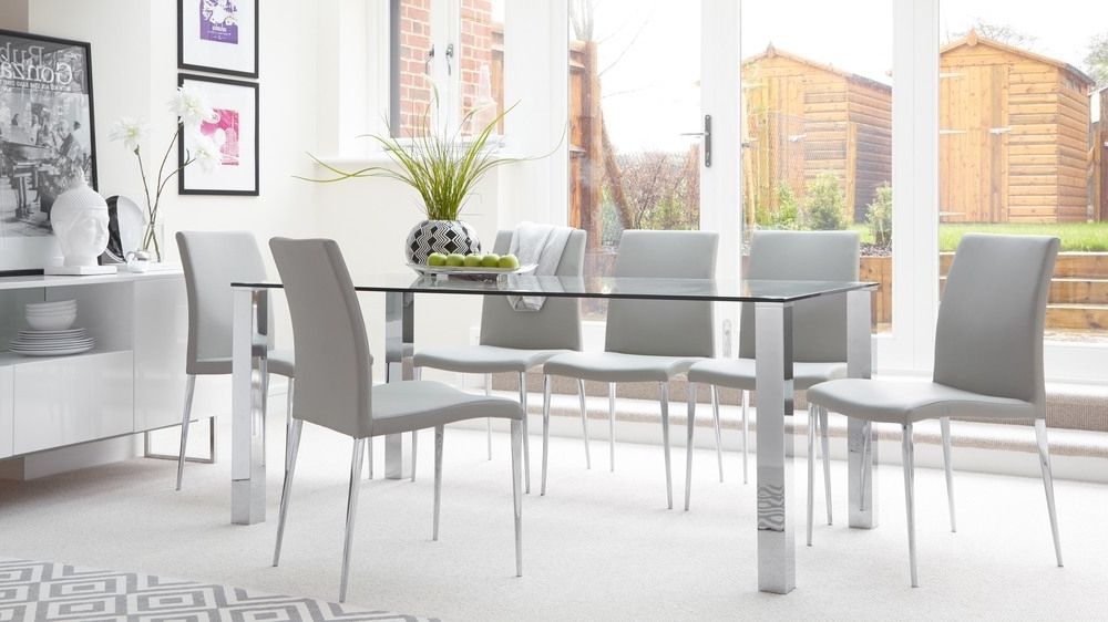 Featured Photo of 20 Best Collection of Clear Glass Dining Tables and Chairs