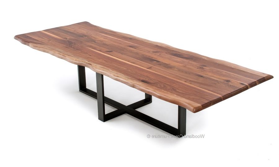Contemporary Live Edge Dining Table, Modern Slab Table, Asymmetrical For Popular Next Hudson Dining Tables (Gallery 20 of 20)