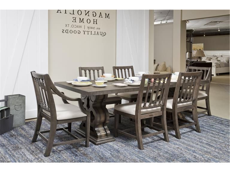 Featured Photo of 20 Inspirations Magnolia Home Double Pedestal Dining Tables
