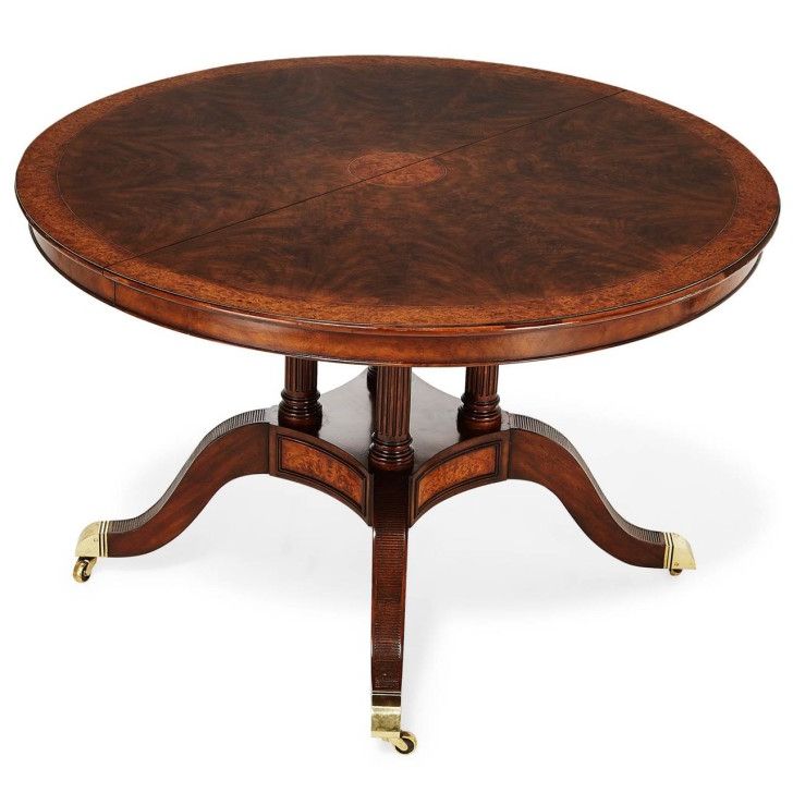 Famous Round Glass Dining Tables With Oak Legs With Simple Rounded Brown Lacquer Oak Wood Dining Table With Tilt Legs (View 6 of 20)