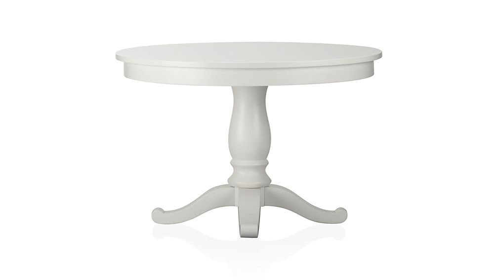 Fashionable Avalon 45" White Round Extension Dining Table (View 5 of 20)