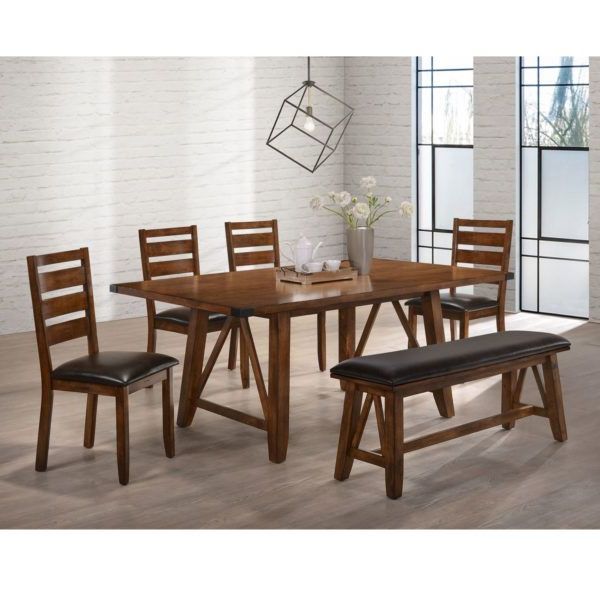 Fashionable Simmons 5022 72 6 Piece Logan Dining Set (View 1 of 20)