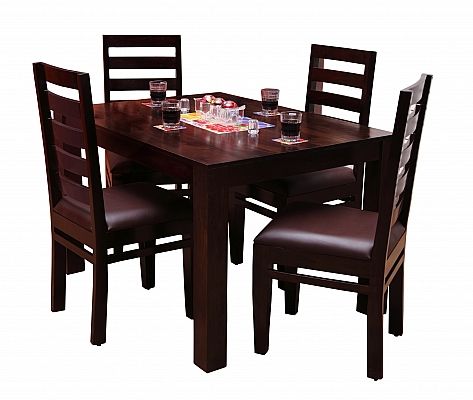 Fashionable Tadashi Dining Set 6 Chair And Table Solid Sheesham Wood Perfect Inside Sheesham Wood Dining Chairs (Gallery 9 of 20)